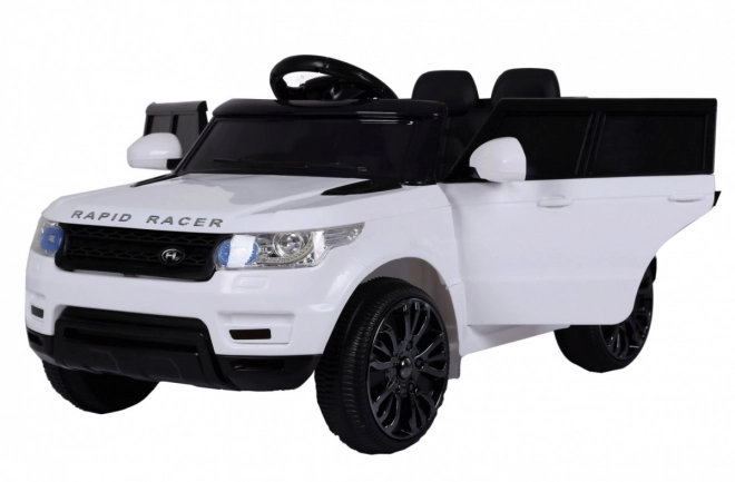 Elektrische auto Land Rapid Racer wit