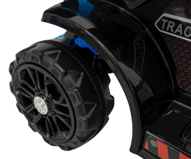 Kinder elektrische tractor met schuifblad – Blauw
