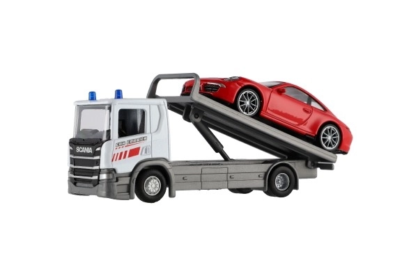 Welly Scania P320 sleepwagen en auto