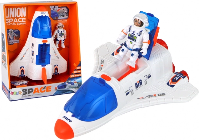 Kosmische missie – raket met astronaut, 2 delen
