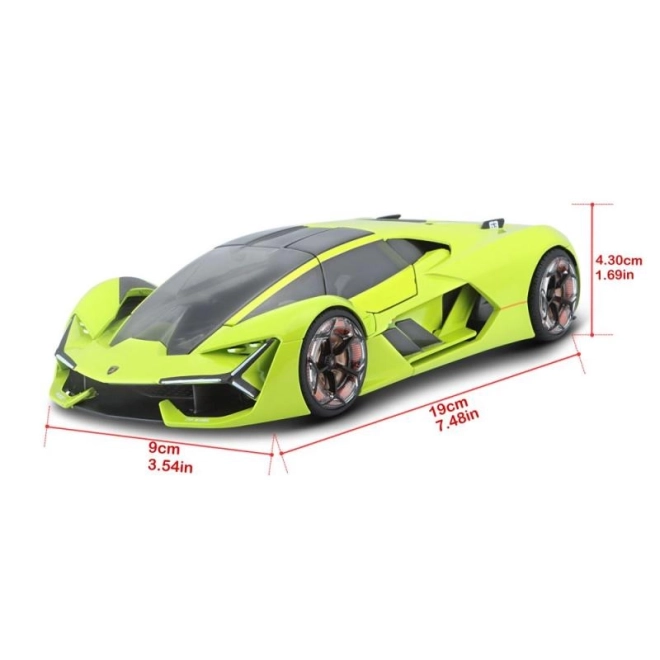 Bburago 1:24 Lamborghini Terzo Millenio Groen