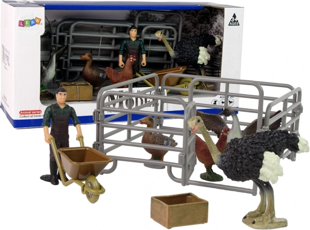 Set boerderijfiguren – boer en boerderijdieren