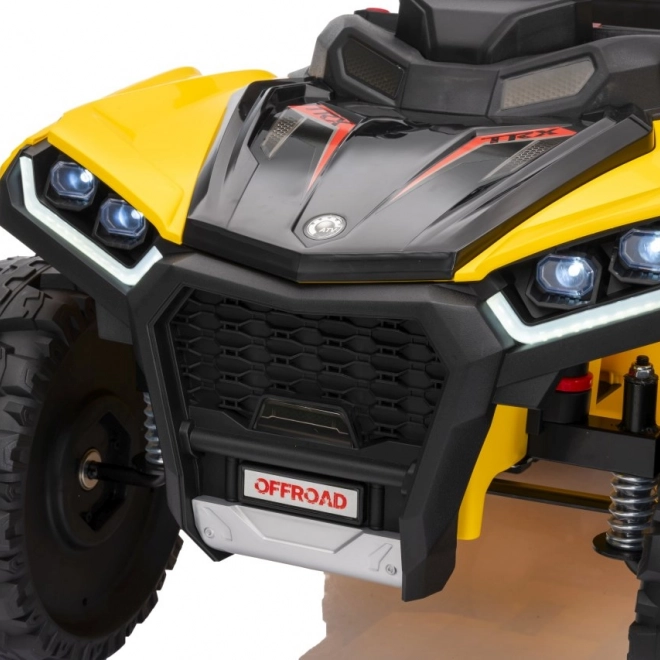 Gele sportieve kinderquad TX ATV