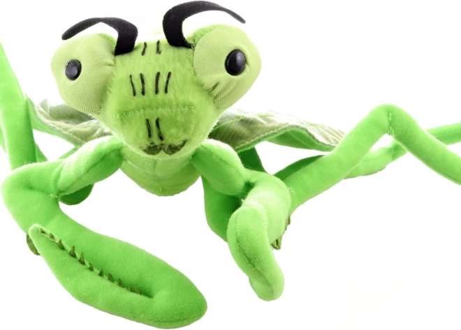 Pluche speelgoed Bidsprinkhaan 35 cm ecologisch