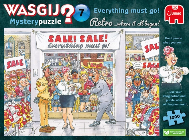 JUMBO Puzzel WASGIJ Mystery 7: Alles moet weg! 1000 stukjes