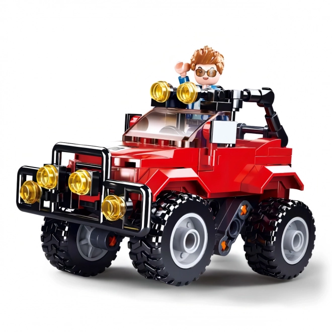 Sluban Town M38-B0902 Jeep rood