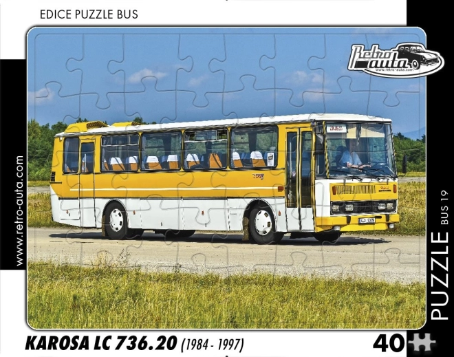 RETRO-AUTO’s puzzel – bus KAROSA LC 736.20, 40 stukjes
