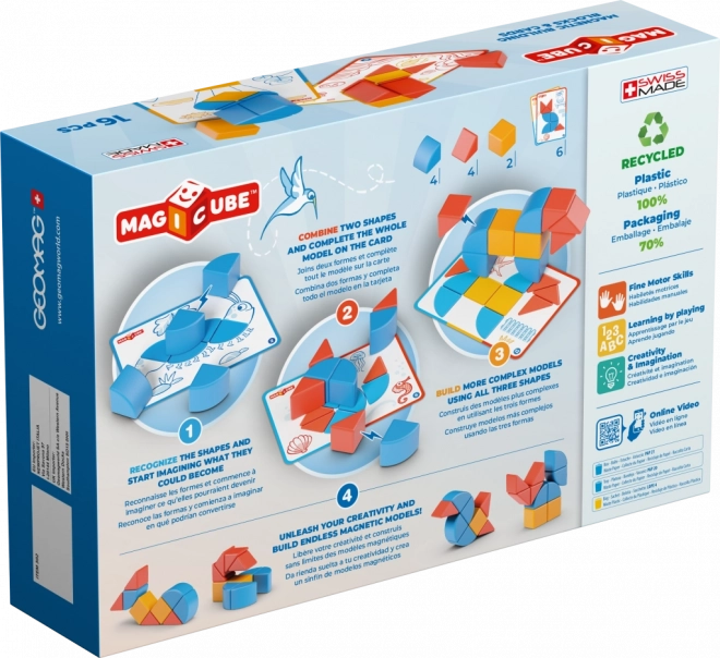 Geomag Magicube Blokken&Kaarten 16 stuks