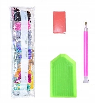Set voor diamantschilderen - verliefde papegaaien