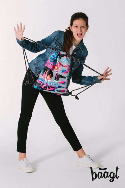 Baagl gymsack Skate Fresh met lichtgevend logo