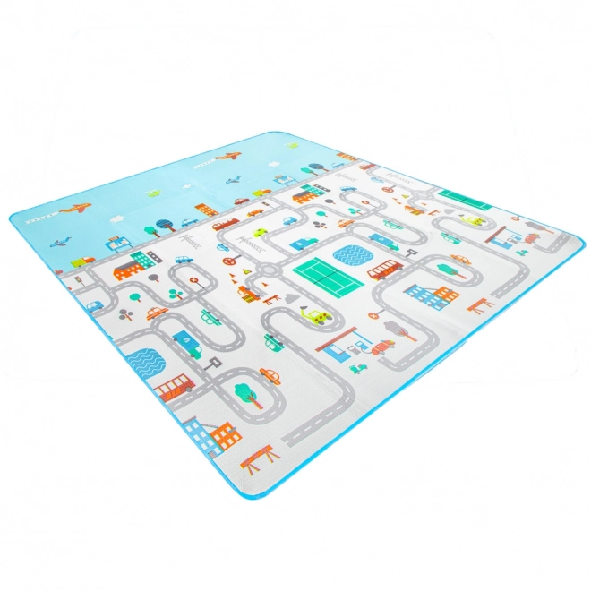 Speelthermomat voor kinderen 180x200 cm - stad