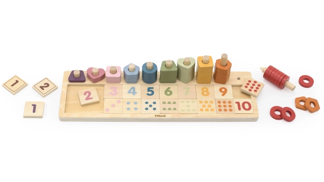 Houten telraam en sorteerspeelgoed Montessori van PolarB