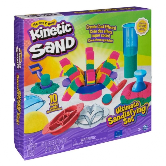 Kinetisch zand ultieme zandset met gereedschap