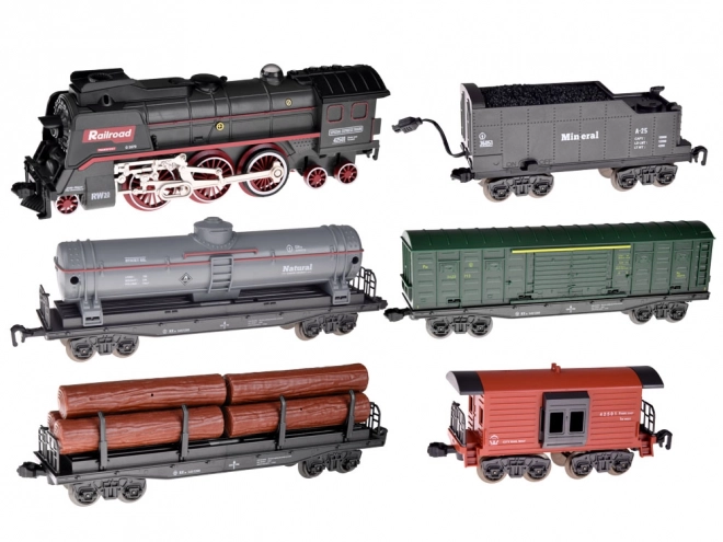 Elektrische trein 185x99cm rook verdampt geluideffect RC0622