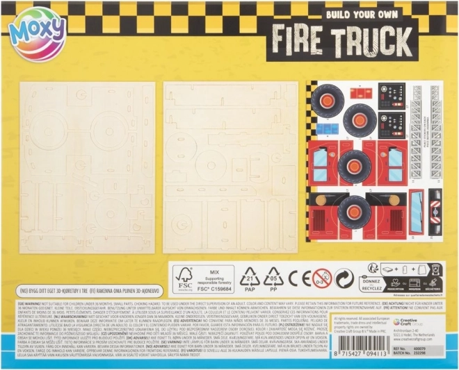 3D-puzzel Brandweerauto