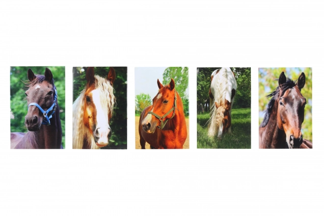 Notitieblok gelijmd Paarden MINI 40l 6x8,5 cm