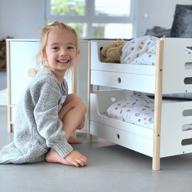 Kleine Voet Houten Bedje Kleine Knoop