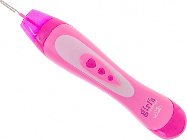 Roze elektrische vlechttool