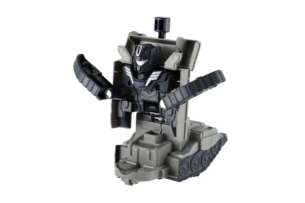 Transformer tank/robot plastic 14cm met traagheidsmotor 3 kleuren