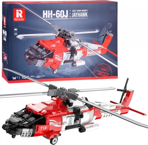 Bouwset reddingshelikopter Sikorsky HH-60J Jayhawk, 1137 stukjes