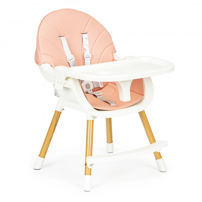 Ecotoys Eetstoel 2-in-1 Roze