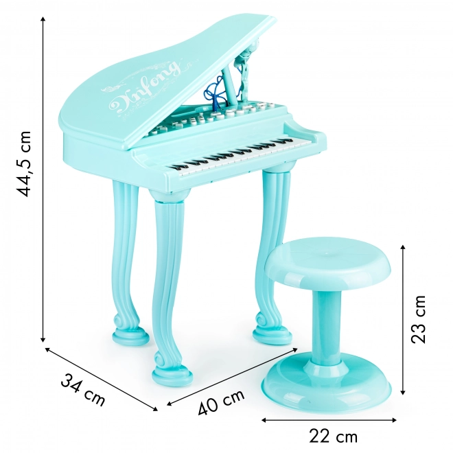 Orgel piano keyboard piano met microfoon mp3