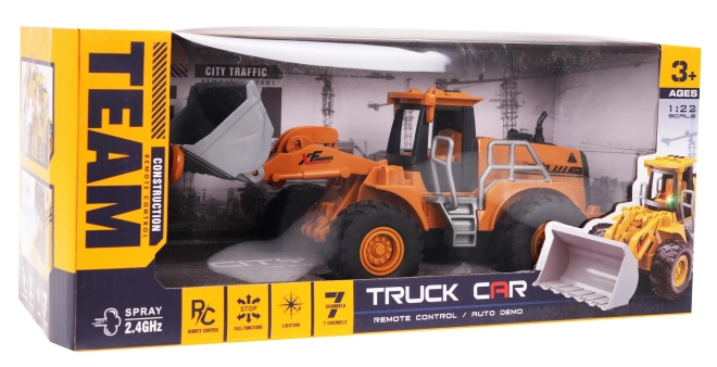 R/C Bulldozer met lichteffecten en rook