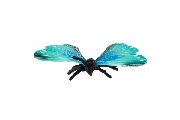 Tropische vlinder Morpho Helena zooted plastic 7 cm in zakje