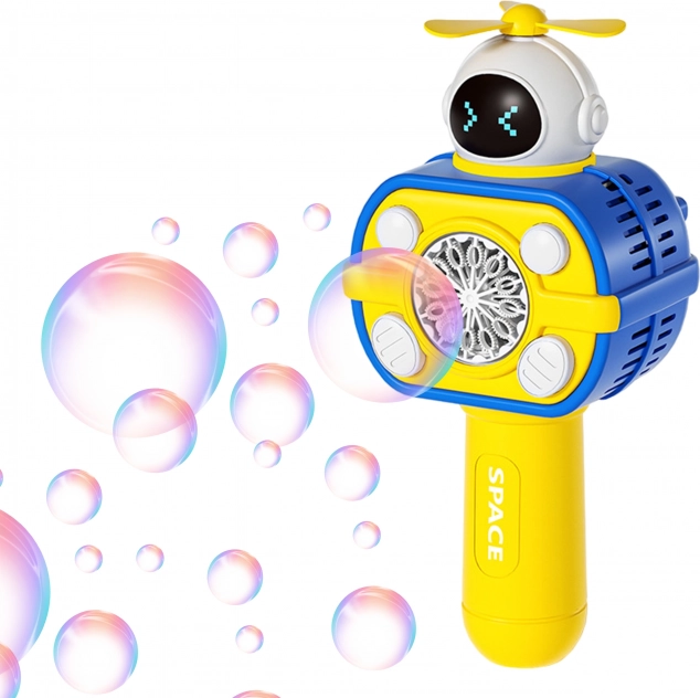 WOOPIE Astronaut kinder zeepbellenmachine geel