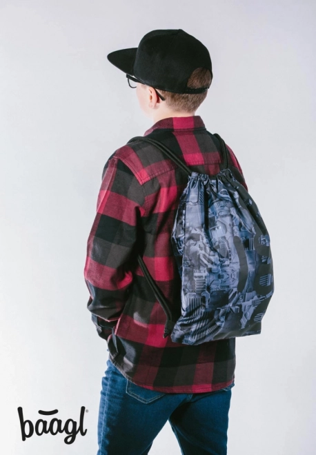 Školní set BAAGL Core Technic: rugzak, etui, gymsack
