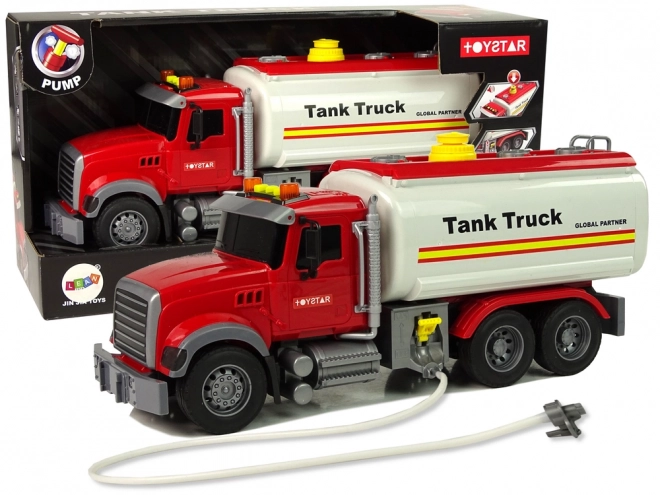 Witte tankwagen Geluiden Lichten