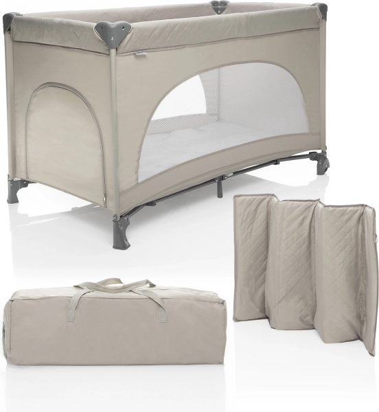 Opvouwbaar ledikant Lely, zandbeige