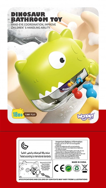 WOOPIE dinosaurus badschuimmaker – groen