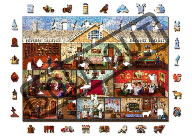 Houten Stad Victoriaans Landhuis 2in1, 1010 Stukken EKO