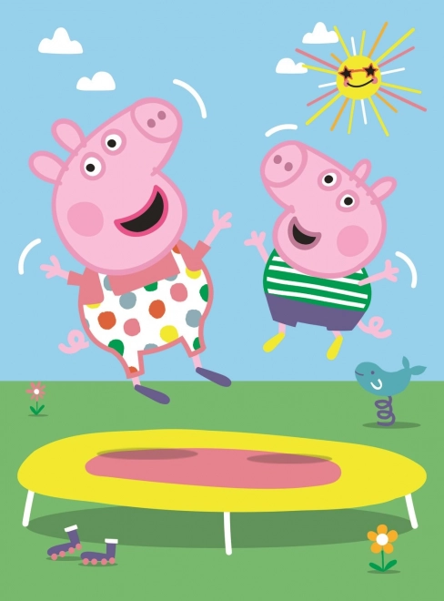 TREFL Puzzel Peppa Big: Op de trampoline 20 stukjes