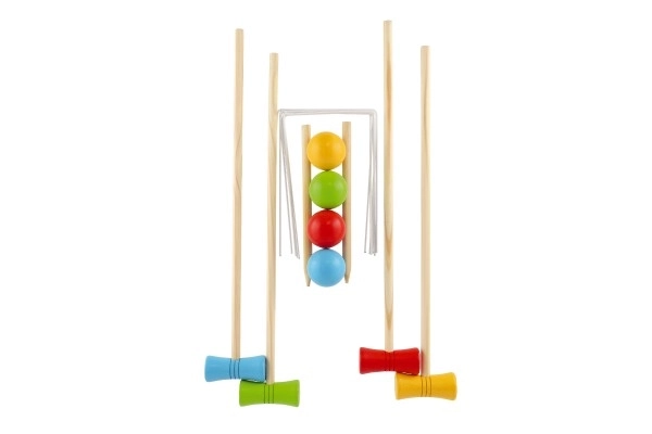 Spel Croquet hout in doos 59x21x6cm