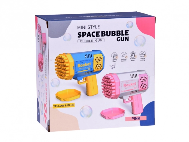 Zeepbellenpistool set licht + vloeistof voor kinderen ZA4976