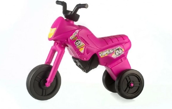 Loopfiets Enduro Yupee groot kunststof – Roze