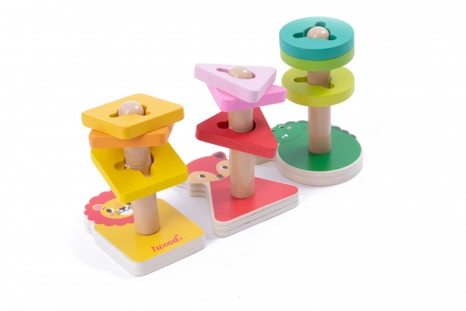 Houten sorteerdieren