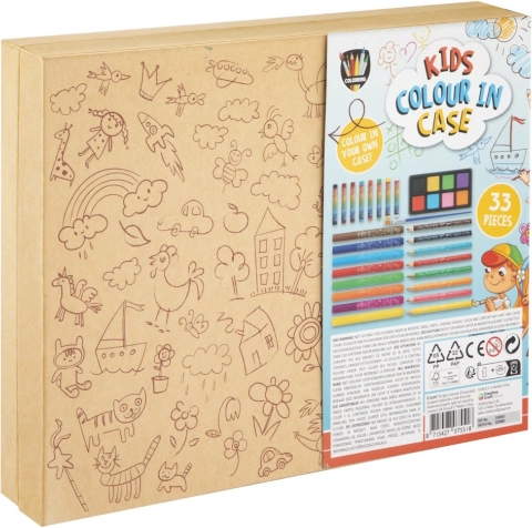 Creatief etui om in te kleuren