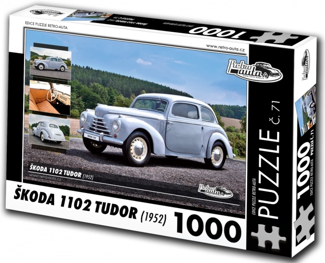 Puzzel Retro Auto's Škoda 1102 Tudor 1952 1000 stukjes