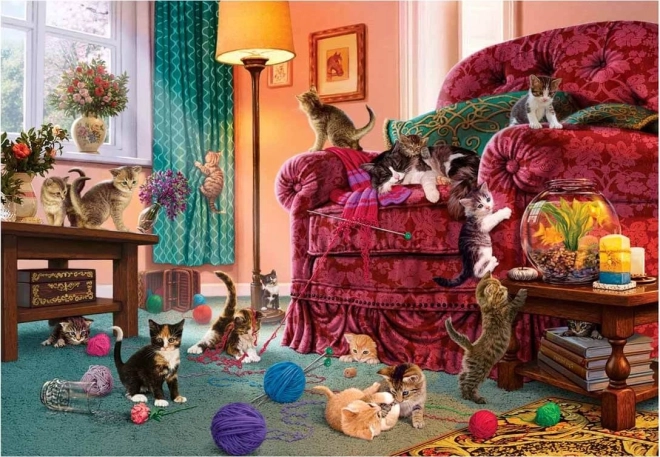 Puzzle ANATOLIAN ondeugende kittens – 500 stukjes