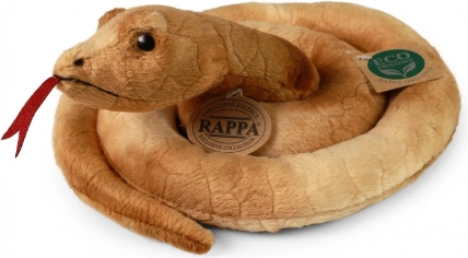 Pluchen bruine slang 90 cm RAPPA eco-friendly