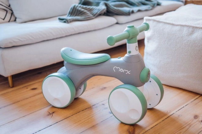 Loopfietsje MoMi TOBIS met bubbels grijs