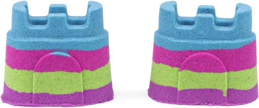 Vier regenboogkleuren om te mengen en te lagen