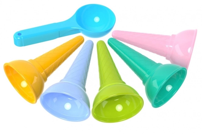 Set van kleurrijke ijsvormpjes Zand 6221