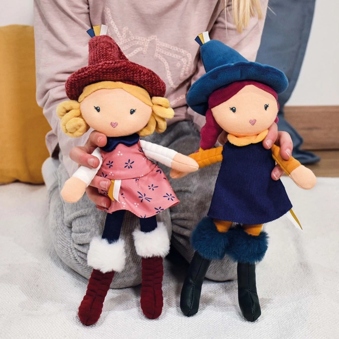 Doudou Jolijou Stoffen Poppen Heks 24 cm
