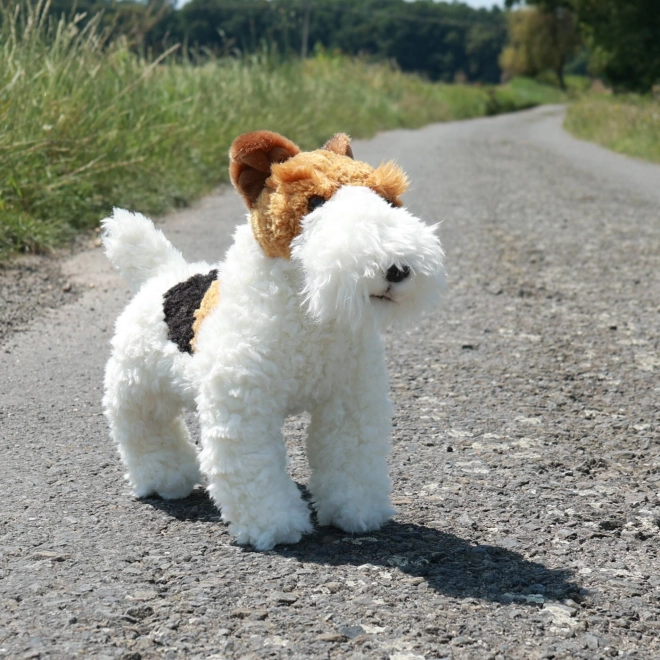 Pluchen hond foxterriër Dášenka 30 cm