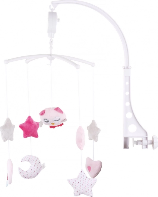 CHIPOLINO Muzikale hangende mobiel Roze uiltje