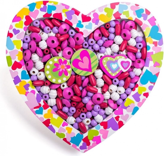 Hartvormige kralenset